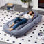 Jora Folding Upholstered Chaise Lounge with Adjustable Backrest-114549927