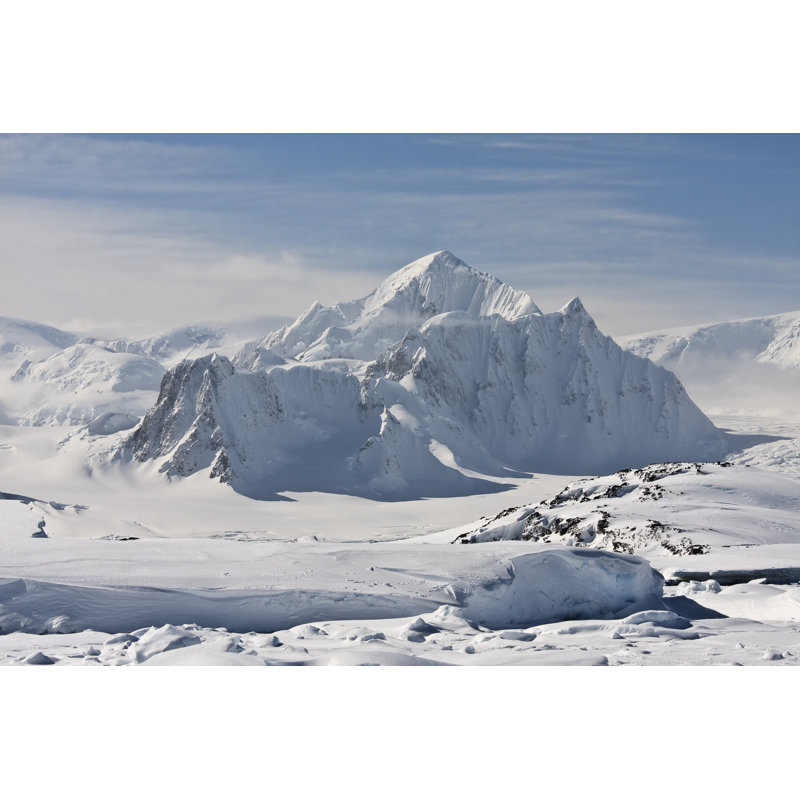 Snowy Peaks by Goinyk - Wrapped Canvas Print, 30cm H x 46cm W