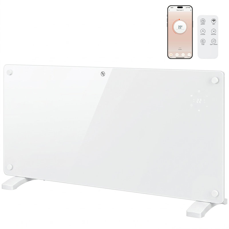 HOMCOM 2000 BTU Electric High Efficiency Panel Space Heater