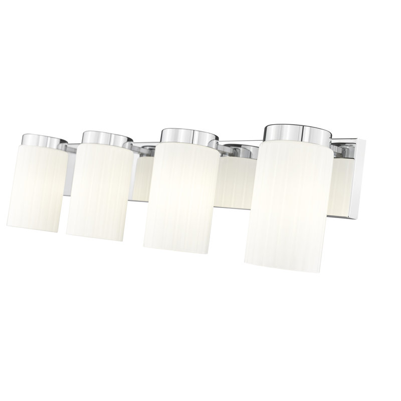 Meuble-lavabo 4 lumières Rosevale, Chrome