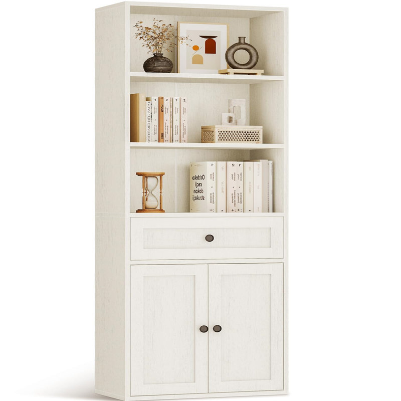 164.2cm H x 48cm W Standard Bookcase, White