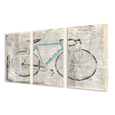 « bicycle on papier », impression