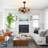 Gejza 19.29" Black Farmhouse Caged Chandelier Ceiling Fan with Light Kit and Remote