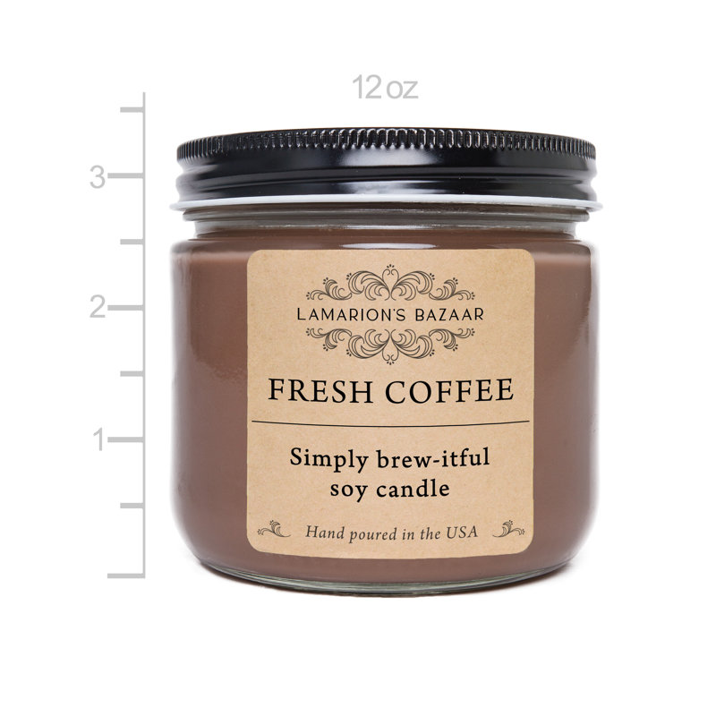 Fresh Coffee Fragrance Scented Jar Candle