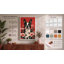 Boston Terrier in Bloom Botanical - Wrapped Canvas-838886849-838886879