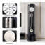 76.77 in. H Beech Glass and Solid Wood Floor Clock