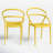 Farrah Stacking Patio Dining Armchair (Set of 2)-673479943