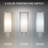 Ledge Dimmable 3000K LED Outdoor Post Light With Color Temperature Adjustability Switch (2700K/3000K/3500K)-116386470