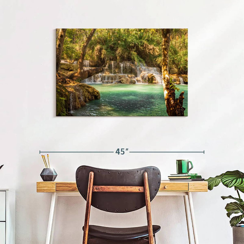 Alvord Majestic Kuang Si Falls, H 24 po x l 36 po