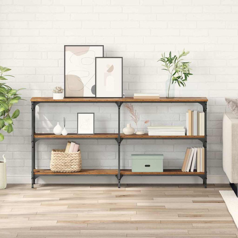 Console Table, Old Wood, Old Wood / Black