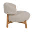 Chaise d'appoint Pina Colada en lin beige