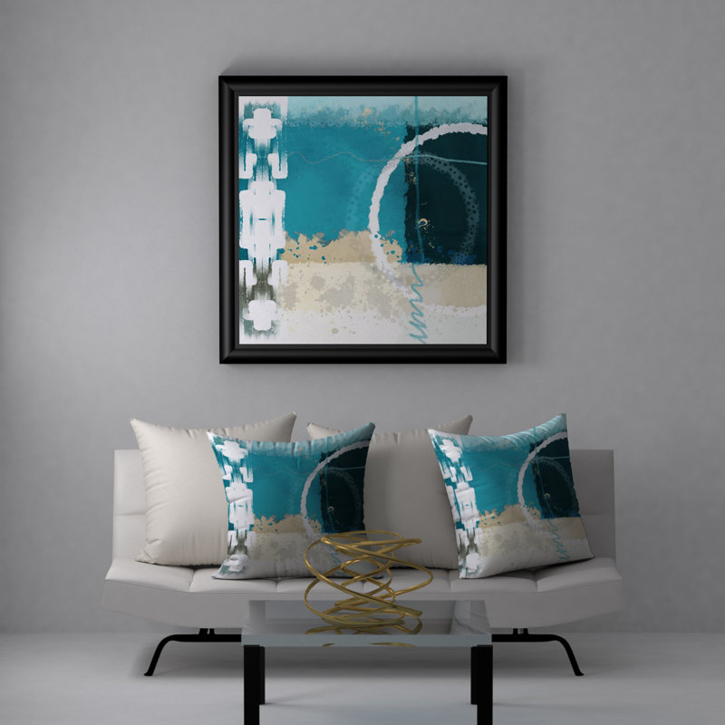 Magnifique housse de coussin décorative carrée/insert, 18 po x 18 po