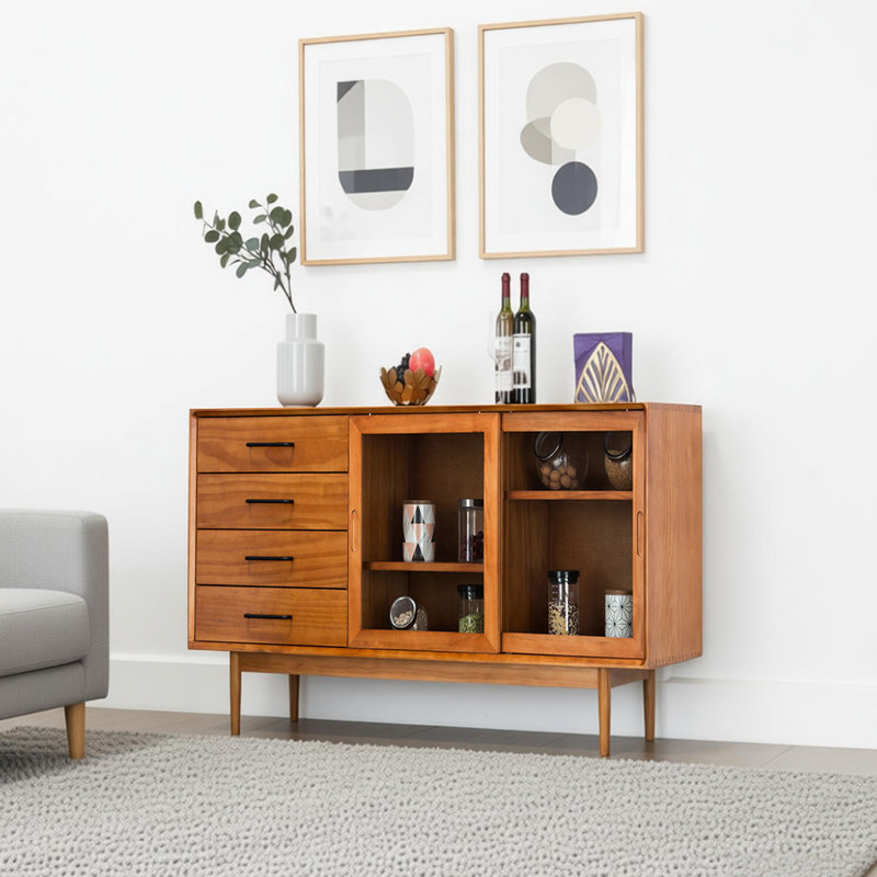 Buffet de rangement moderne et minimaliste, H 31,49 po x l 47,24 po x P 16,53 po