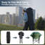 Oversized Padded Folding Camping Chair With Armrests - Heavy Duty Moon Chair For Outdoor/Indoor-44479313
