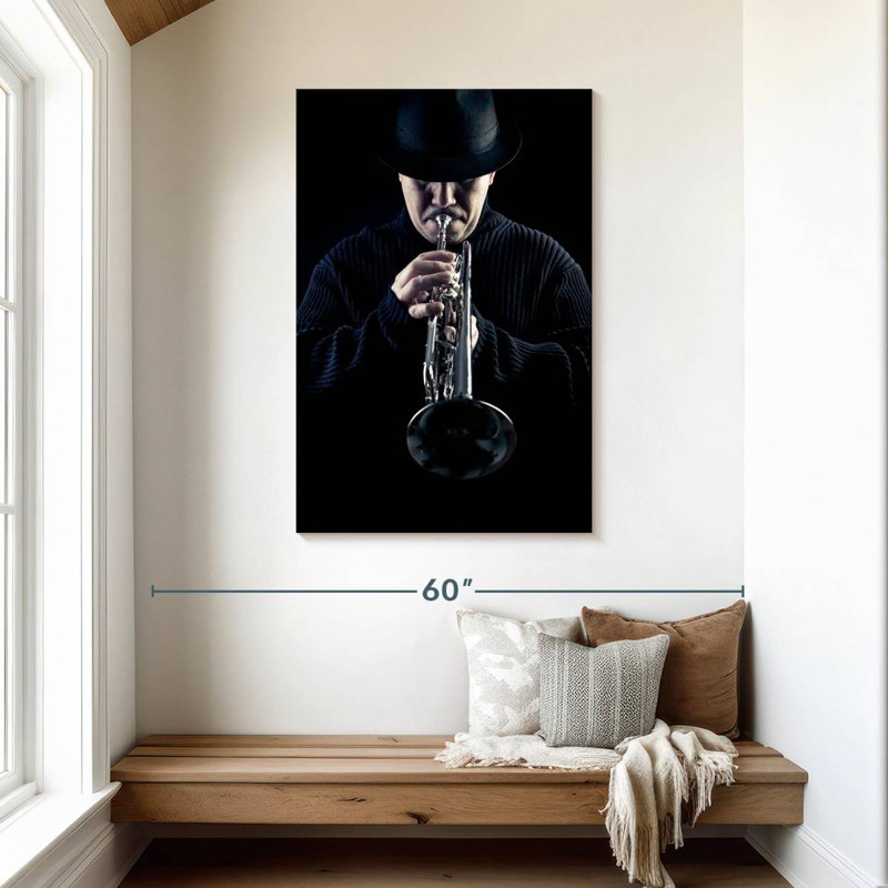 Abarca Jazz Trumpeter, 45" H x 30" W