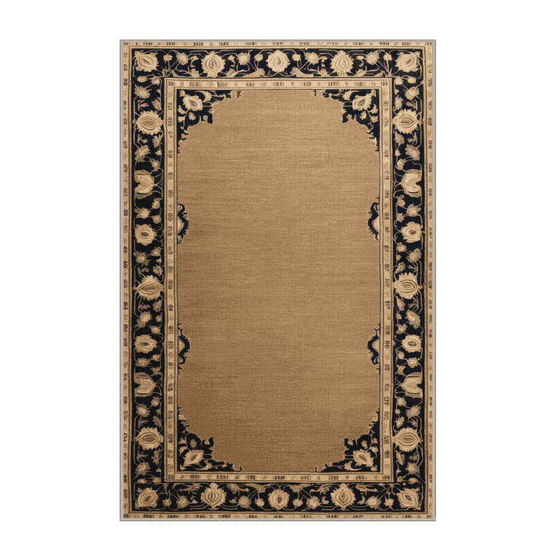 Machine Washable Persian Beige Area Rug, Runner 2' x 5'
