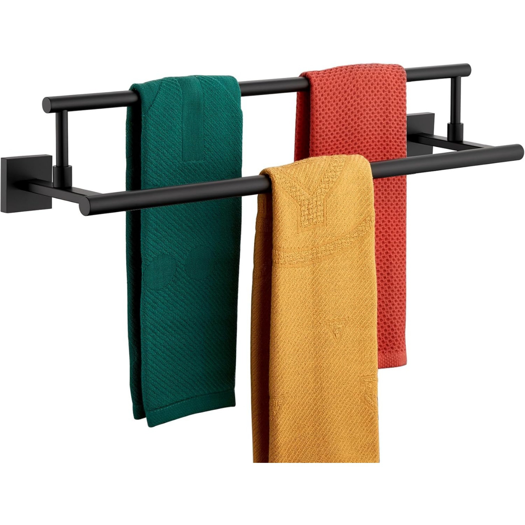 VENOPU 24-Inch Bathroom Towel Bars,Double Towel Holder | Wayfair