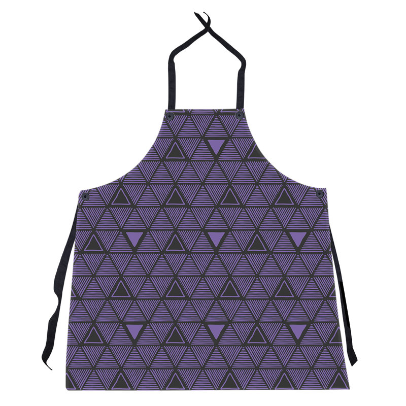 Patricia Geoffrey Bib Apron, Purple/Black