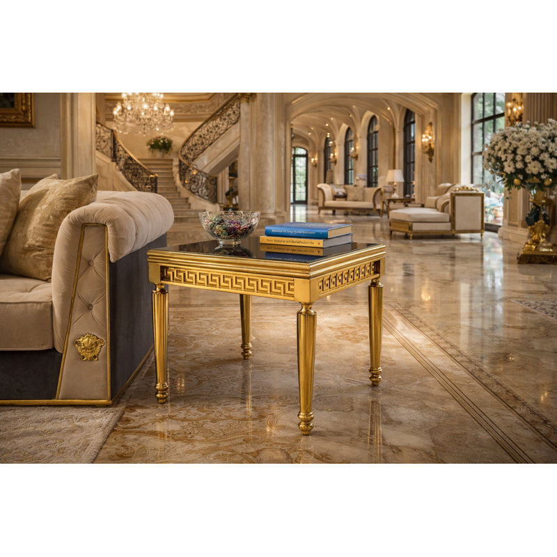 Infinity Glass End Table