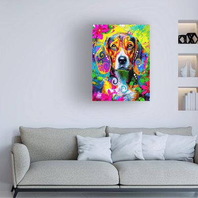 Bolog Dean Russo The Timid Beagle Canvas Art