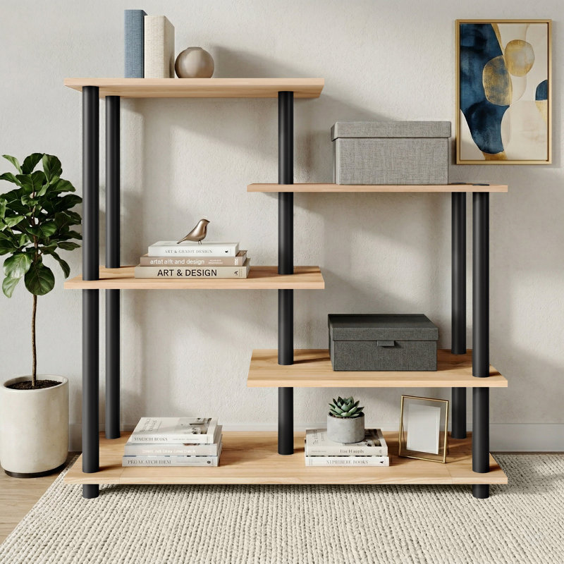 Tablette polyvalente à 5 niveaux Easy Twist, Chêne clair