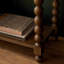 Table de console en bois massif et composite brun-430187402