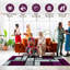 Tapis mauve à motif géométrique Mccampbell-28997927