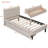 Upholstered Platform Bed With 2 Drawers-1746640913