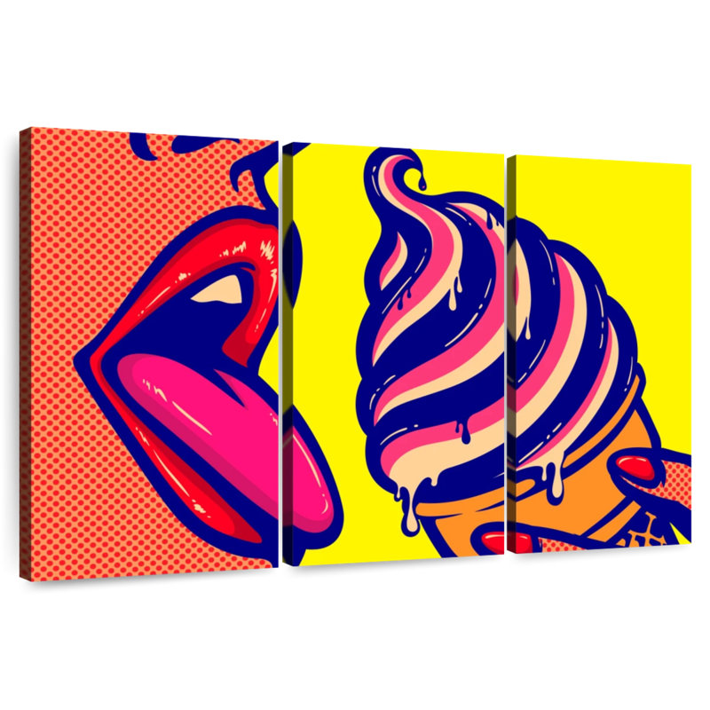 Yarlin Comic Ice Cream, 28" H x 45" W