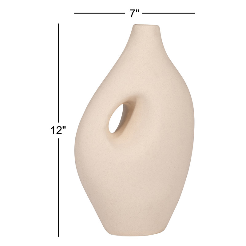 Vase Boho, H 12 po x l 7 po x P 4 po