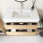 Meuble-lavabo mural 36 po avec lavabo à surface solide intégré-30157743