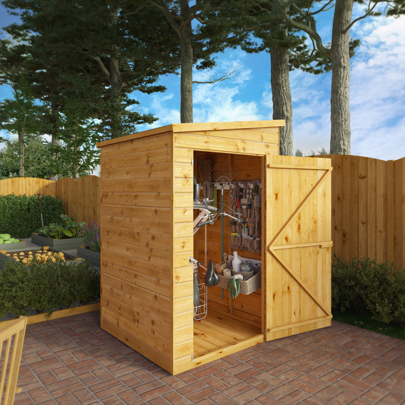 Mercia 4 X 4 Modular Shiplap Pent Windowless Shed