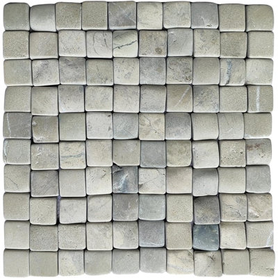 CNK Tile Bali Cloud Pebble Square Mosaic Tile 1"X1"