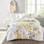 Ensemble d'édredon avec draps jaune simple TG