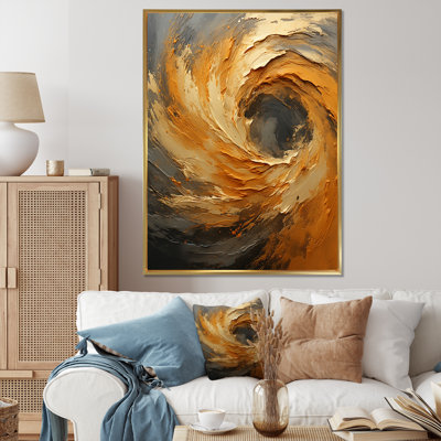 Golden Orange Surge I, reproduction d'art sur toile