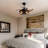 36'' Retractable Blades Black Ceiling Fan With Remote Control And Light Kit Included-1615335180