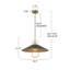 Luminaire suspendu conique 1 lumière