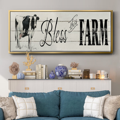 «Bless this Farm», toile encadrée