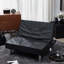 Canapé-lit sans accoudoirs en similicuir 37,4 po Bromford