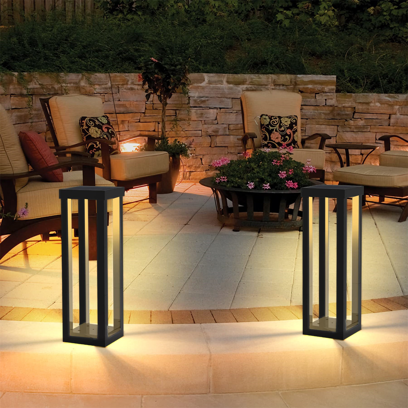 YNV Solar Powered Integrated LED Pathway Light | Wayfair