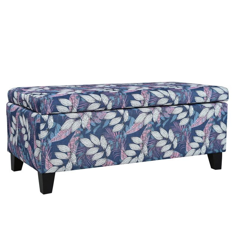 Repose-pieds de luxe avec tissu à motif floral