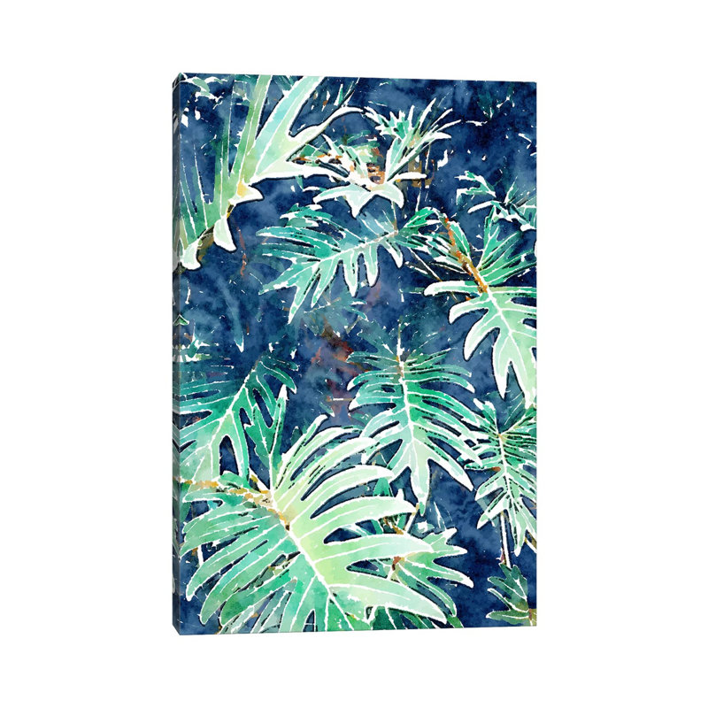 Rain And Leaves - Painting on Canvas, Wrapped Canvas, 45.72cm H x 30.48cm W x 1.91cm D