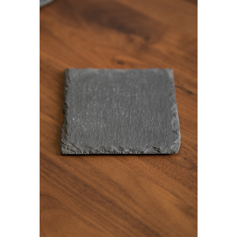 Stoneware Square 4 Piece Coaster Set