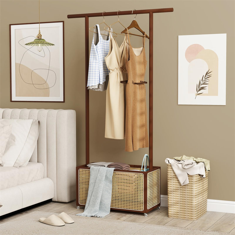 100cm Clothing Rack, Black/Natural