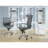 Baudelio Metal Base Writing Desk-149237150