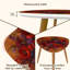 Ensemble de 2 tables basses gigognes Triangle