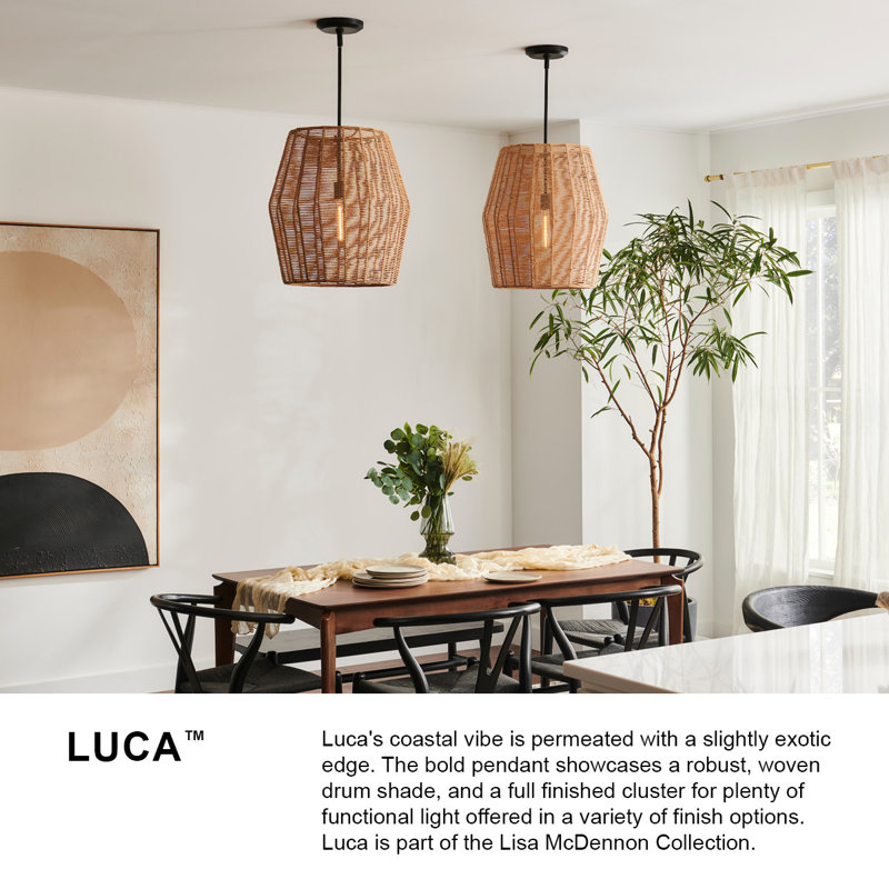 Luca 1 - Light Pendant, Polished Chrome, White