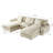 U-Shaped Modular Sectional With Ottoman-1423450704