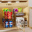 2-Tier Under Sink Organizers And Storage, Multi-Purpose Stackable Bathroom Cabinet Organizers, Pull Out Kitchen Pantry Organization And Storage With Dividers(2 Pack, Clear)