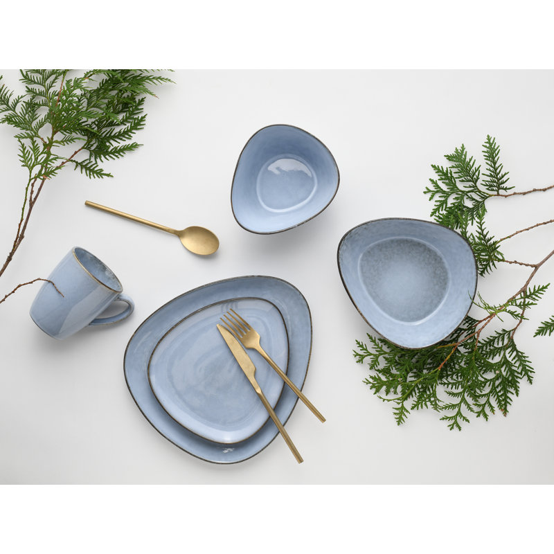 Cloudy Stoneware Dinnerware Set 10 Piece - Service for 2